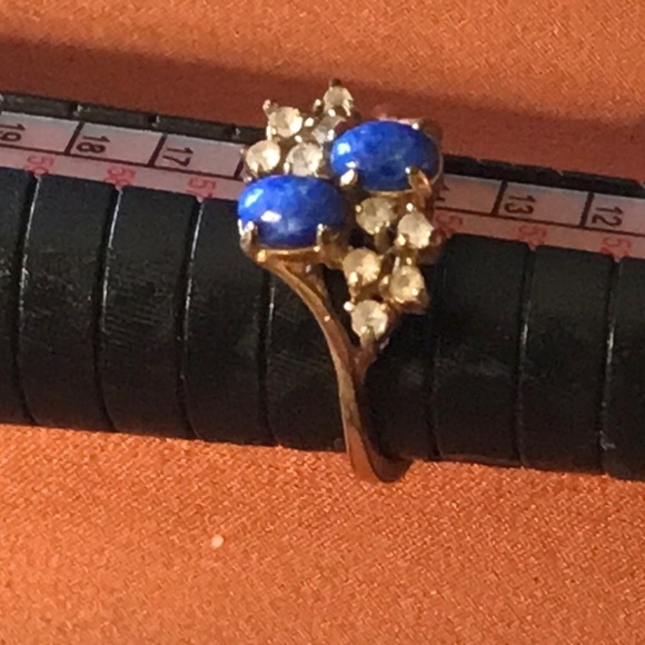 Elegant Blue and Silver Women's Ring - Picture 6 of 6